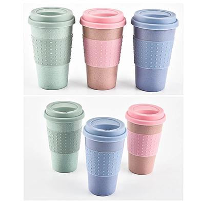Eco Friendly Wheat Straw and Silicone Coffee Cup | gifts shop