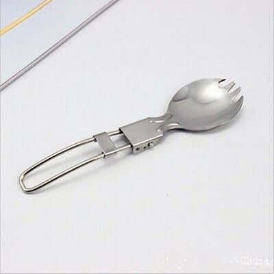 Foldable Stainless Steel Spork Travelling Cutlery by Corporate Gift Store Singapore