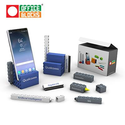 Office Blocks 5 in 1 Stationery Phone Stand Set | gifts shop
