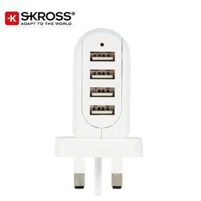 SKROSS 4 Port USB Charger - UK | gifts shop