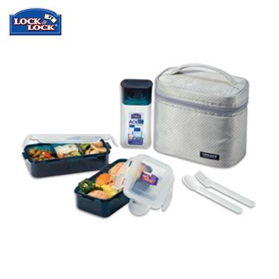 Lock & Lock 2-tier BPA Free Lunch Box and Water Bottle Set | gifts shop