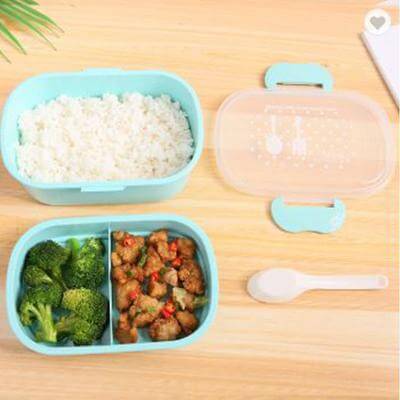 Eco Wheat Straw Food Container with Compartment by Corporate Gift Store Singapore