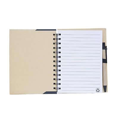 Eco Cover Notepad with Pen by Corporate Gift Store Singapore