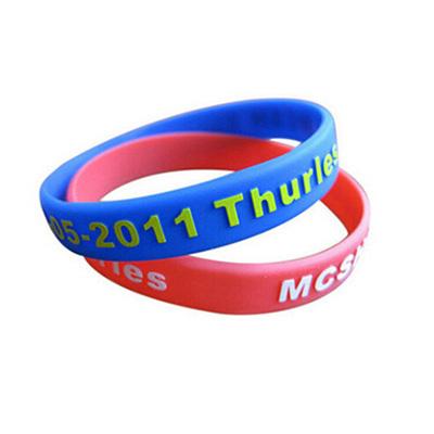 Custom Embossed Printed Silicone Wristband by Corporate Gift Store Singapore
