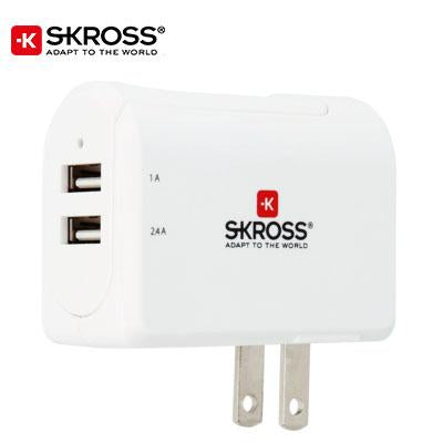 SKROSS 2 Port USB Charger - US and Japan by Corporate Gift Store Singapore