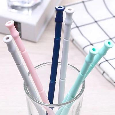 Foldable Silicone Straw Kit | gifts shop