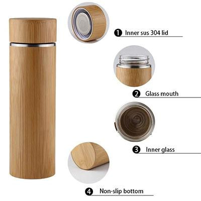 Eco Friendly BPA Free Bamboo Glass Water Bottle | gifts shop
