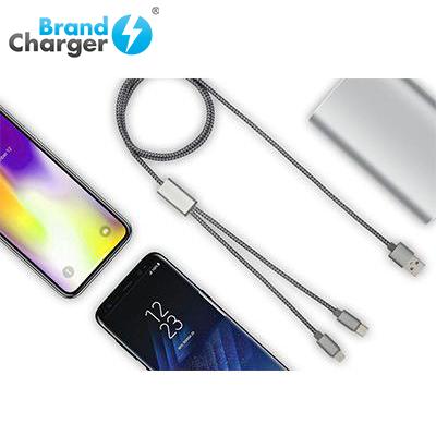 BrandCharger Trident Plus Aluminium Charging Cable by Corporate Gift Store Singapore