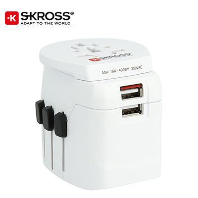 SKROSS Travel Adaptor PRO Light USB - World by Corporate Gift Store Singapore