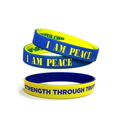 Custom Colour Coated Silicone Wristband by Corporate Gift Store Singapore