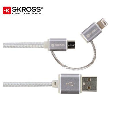 SKROSS 2in1 Charge'n Sync Cable – Steel Line | gifts shop
