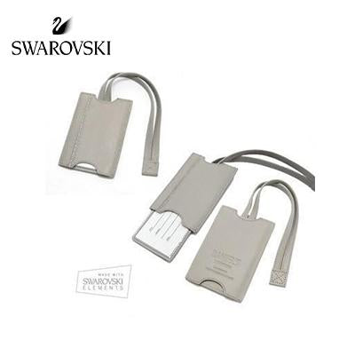Swarovski DSE Grey Luggage Tag | gifts shop
