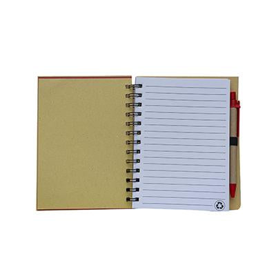 Eco-Friendly Recycled logo Cover Notepad with Pen | gifts shop
