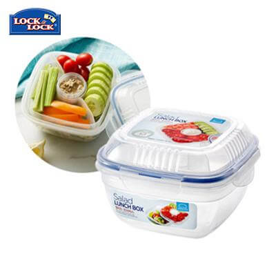 Lock & Lock Salad Lunch Box with Divided Trays 950ml by Corporate Gift Store Singapore