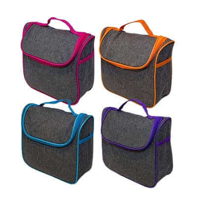 2 Tone Nylon Toiletries Bag by Corporate Gift Store Singapore