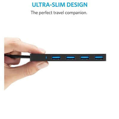 Anker 4-Port USB 3.0 Ultra Slim Data Hub by Corporate Gift Store Singapore