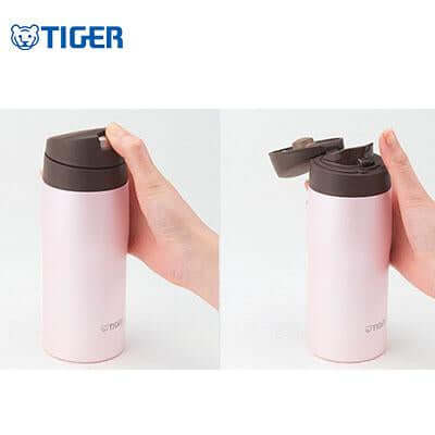 Tiger Flip Cap Stainless Steel Thermal Bottle MJE-A by Corporate Gift Store Singapore