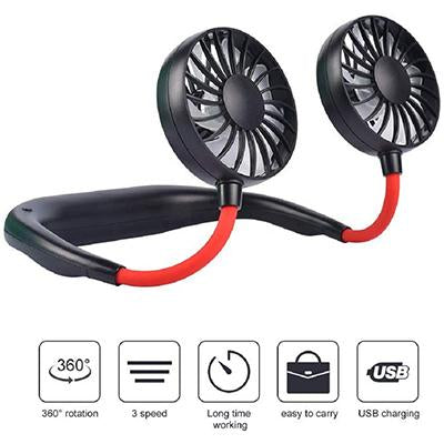 Cooling Mini Neck Dual Fan by Corporate Gift Store Singapore