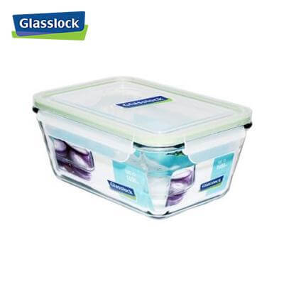 Algo Glass Food Container with Divider 1L