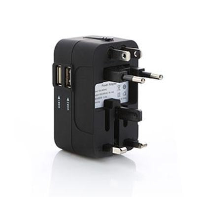 Dual USB Port Travel Adapter by Corporate Gift Store Singapore