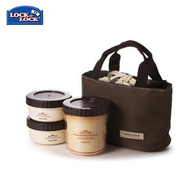 Lock & Lock 3 Pieces Rounded Lunch Box Set | gifts shop