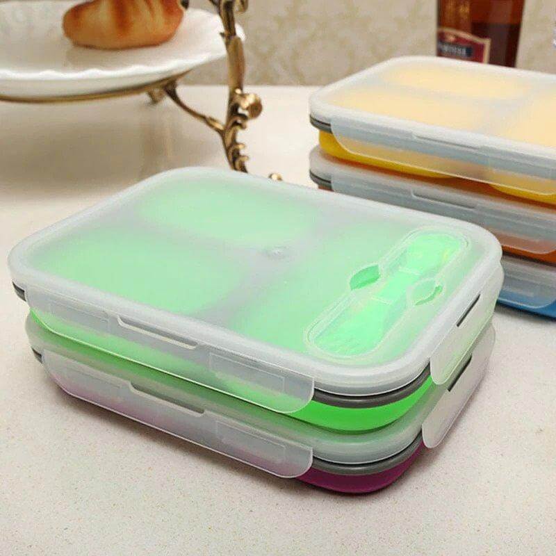 Silicone Collapsible Portable Lunch Box by Corporate Gift Store Singapore