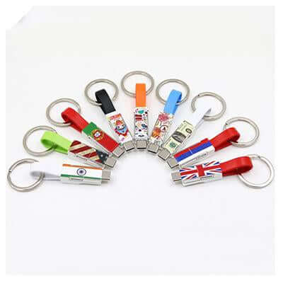 3 in 1 Magnetic Keychain USB Charging Cable by Corporate Gift Store Singapore