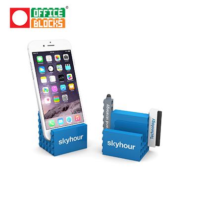 Office Blocks 3 in 1 Phone Stand Mobile Set by Corporate Gift Store Singapore