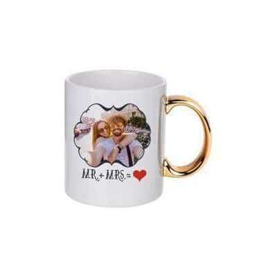 11oz Gold Handle mug | gifts shop