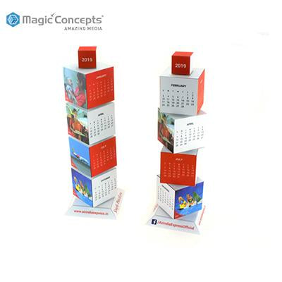 Magic Concepts Magic Revolving Tower Calendar by Corporate Gift Store Singapore