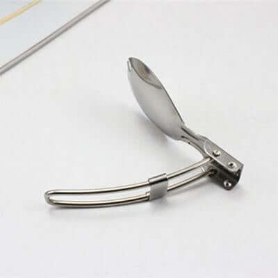 Foldable Stainless Steel Spork Travelling Cutlery by Corporate Gift Store Singapore