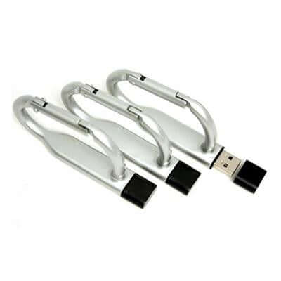 Aluminium Carabiner USB drive by Corporate Gift Store Singapore