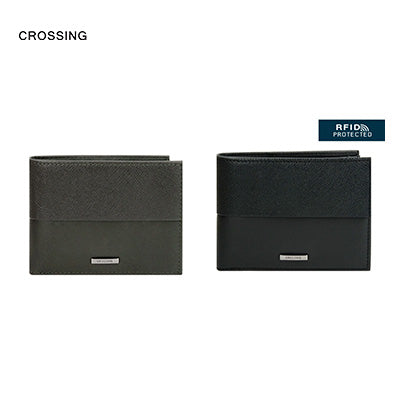 Crossing Infinite Slim Leather Wallet With Coin Pocket [5 Card Slots] RFID by Corporate Gift Store Singapore