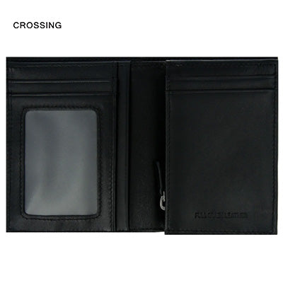 Crossing Infinite Short Leather Wallet With Coin Pouch RFID