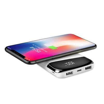 10000mAh Wireless Power Bank with LCD Display by Corporate Gift Store Singapore