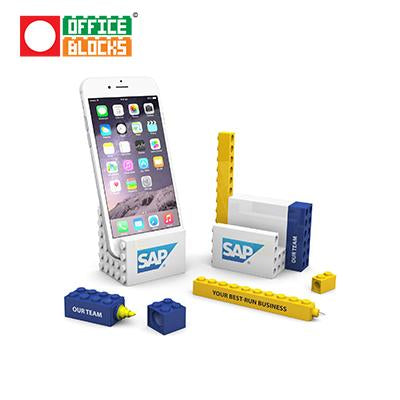 Office Blocks 3 in 1 Stationery Phone Stand Set | gifts shop