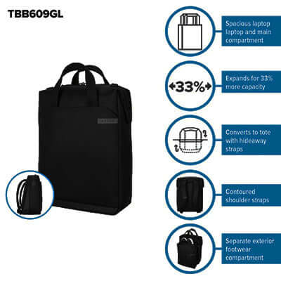 Targus 15"-16" Work+™ Convertible Daypack by Corporate Gift Store Singapore