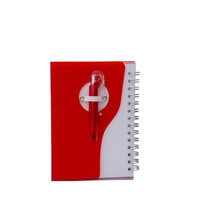 Plastic Cover Notebook with Promotion Pen by Corporate Gift Store Singapore