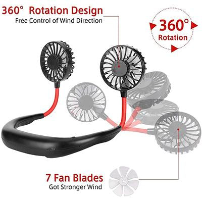 Cooling Mini Neck Dual Fan by Corporate Gift Store Singapore