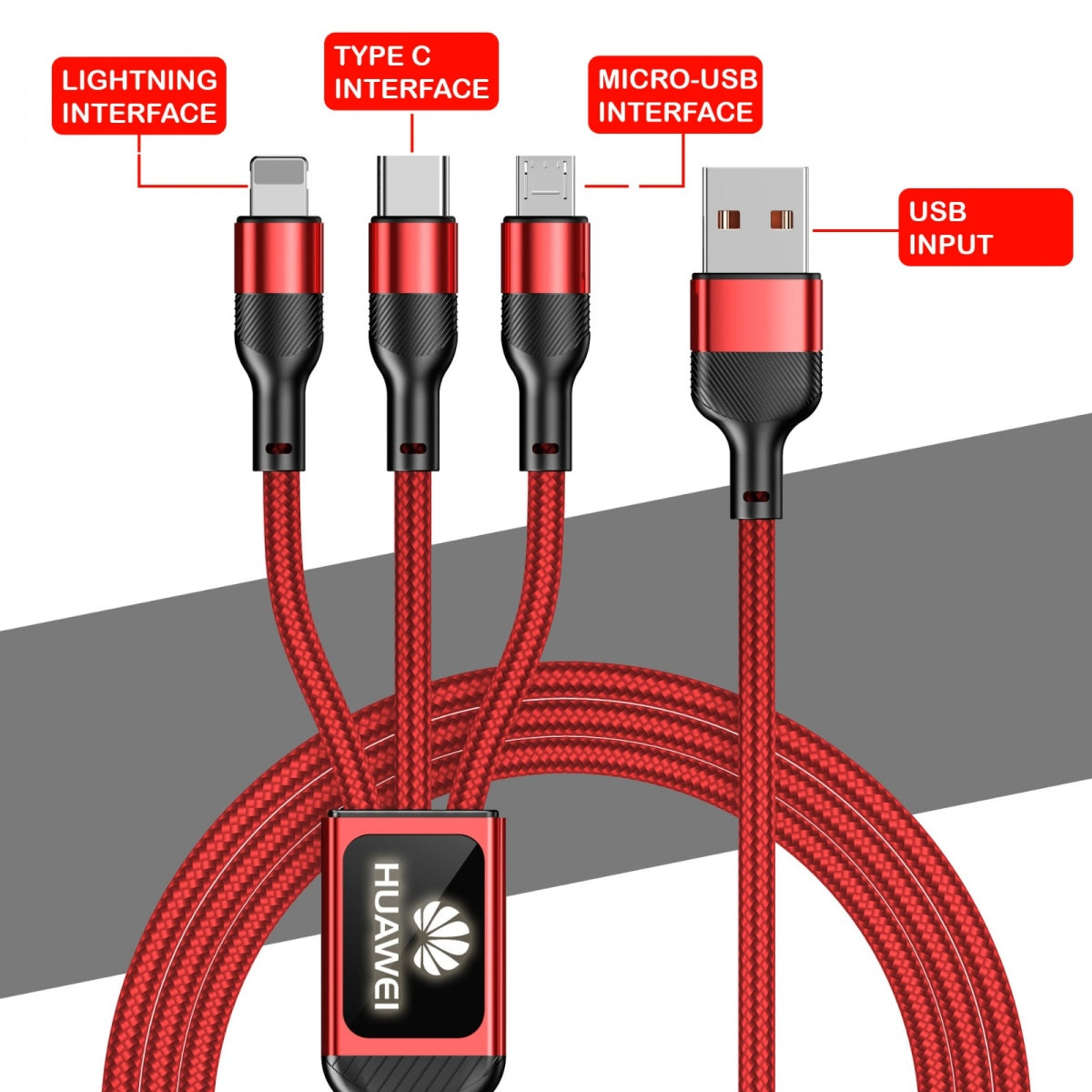 CableGlow Quick Charge 3-in-1 Cable by Corporate Gift Store Singapore