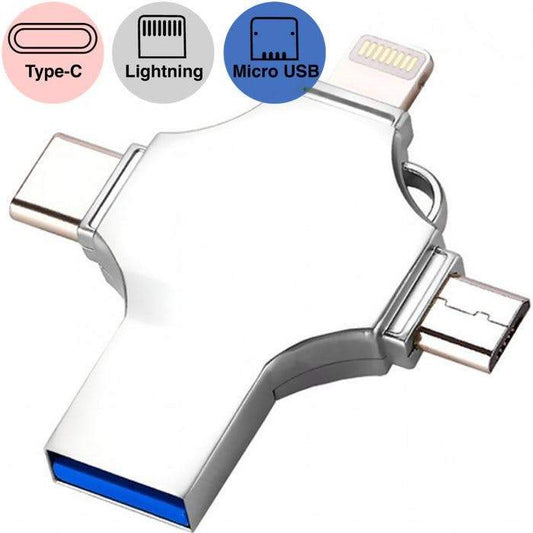 4-in-1 OTG Metal USB Drive by Corporate Gift Store Singapore