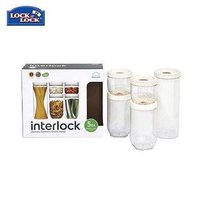 Lock & Lock Interlock Food Container 5pcs Set by Corporate Gift Store Singapore