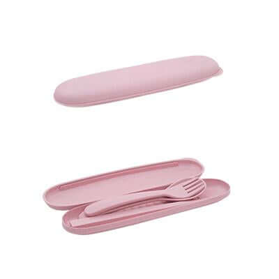Eco Friendly Wheat Straw Portable Travel Cutlery Set by Corporate Gift Store Singapore