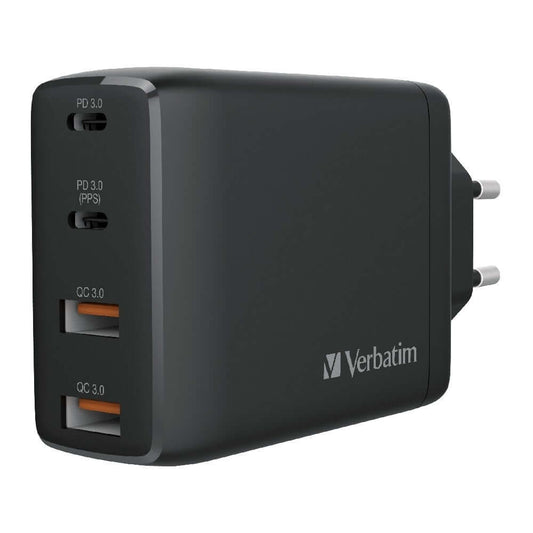 Verbatim 4 Port 100W PD 3.0 & QC 3.0 GaN USB Charger by Corporate Gift Store Singapore