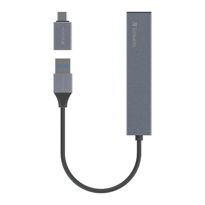 Verbatim 4-in-1 USB Hub with Type C Adaptor by Corporate Gift Store Singapore