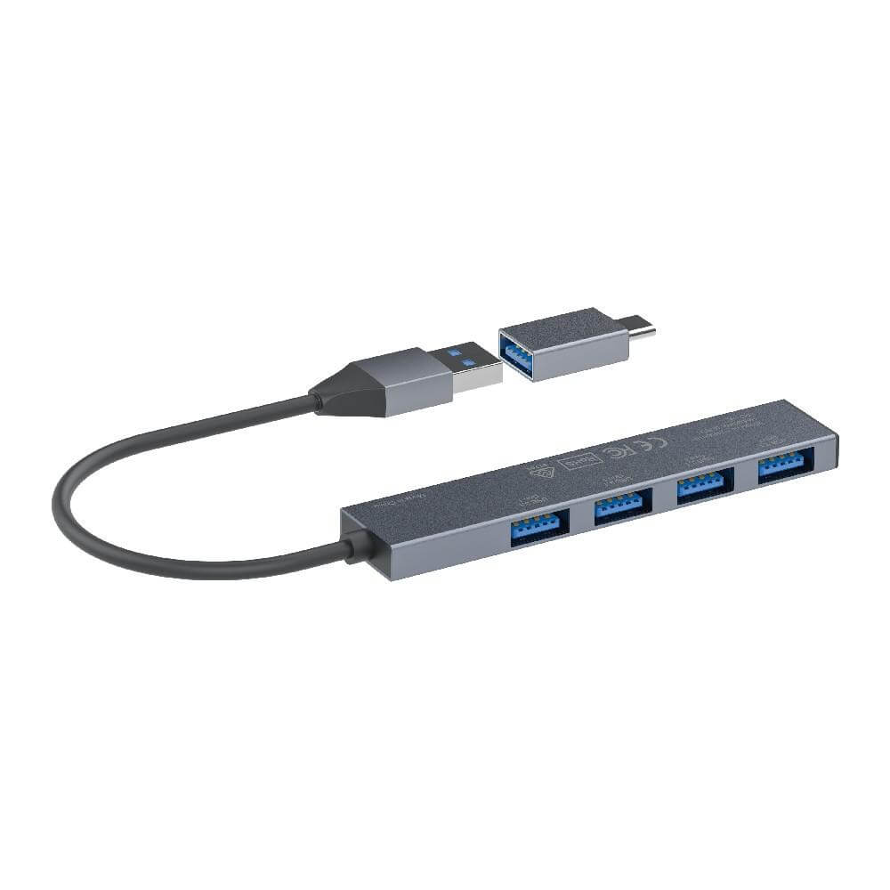Verbatim 4-in-1 USB Hub with Type C Adaptor by Corporate Gift Store Singapore