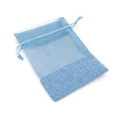 Eco Friendly Jute Accessories Pouch with Netting by Corporate Gift Store Singapore