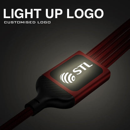 CableGlow Quick Charge 3-in-1 Cable by Corporate Gift Store Singapore
