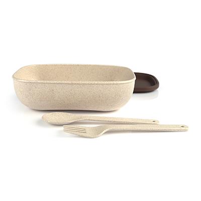Husk Fiber Lunch Box by Corporate Gift Store Singapore
