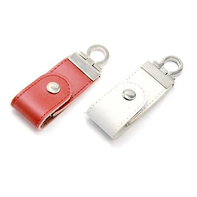 Leather Button Clasp USB Drive | gifts shop